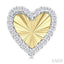Heart Shape Fluted Diamond Fashion Earrings