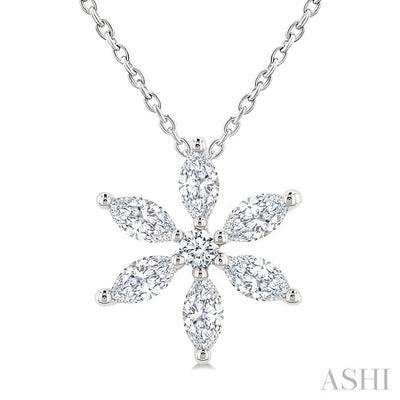 Floral Diamond Fashion Pendant
