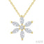 Floral Diamond Fashion Pendant