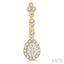 Pear Shape Halo Lovebright Diamond Earrings