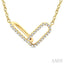 Paperclip Interlock Diamond Fashion Pendant