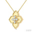 Floral Medallion Diamond Fashion Pendant