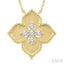 Floral Medallion Diamond Fashion Pendant