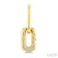 Paperclip Mosaic Diamond Fashion Earrings