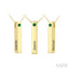 'Isabella, Jessica, Michael' Gemstone Engraved Bar Name Pendant