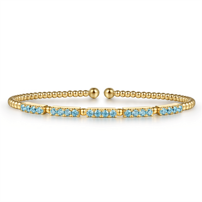 Bujukan Blue Topaz Bangle Bracelet