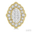 Oval Shape Halo Lovebright Diamond Earrings