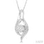 Round Shape Lovebright Diamond Pendant