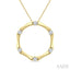 Diamond Fashion Bamboo Pendant