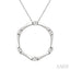 Petite Diamond Fashion Bamboo Pendant