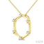 Petite Diamond Fashion Bamboo Pendant