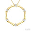 Petite Diamond Fashion Bamboo Pendant