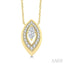 Marquise Shape Art Deco Diamond Fashion Pendant