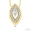 Marquise Shape Art Deco Diamond Fashion Pendant