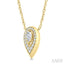 Pear Shape Art Deco Diamond Fashion Pendant