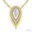 Pear Shape Art Deco Diamond Fashion Pendant