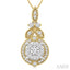 Round Shape Lovebright Diamond Pendant
