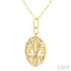 Fleur De Lis Medallion Diamond Fashion Pendant