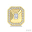 Emerald Shape Art Deco Diamond Fashion Earrings