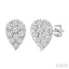Pear Shape Lovebright Diamond Stud Earrings