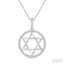 Star of David Diamond Fashion Pendant