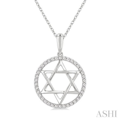 Star of David Diamond Fashion Pendant