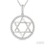 Star of David Diamond Fashion Pendant