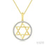 Star of David Diamond Fashion Pendant