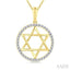 Star of David Diamond Fashion Pendant