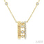 Bezel Layered Diamond Fashion Pendant