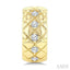 Golden Glow Diamond Fashion Half Hoop Earrings