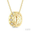 Golden Glow Diamond Fashion Pendant