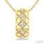 Golden Glow Diamond Fashion Pendant