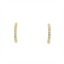 Diamond Half-Hoop Huggie Earrings