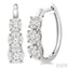 Round Shape Past Present & Future Lovebright Essential Diamond Hoop Earrings