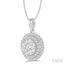 Round Shape Halo Lovebright Essential Diamond Pendant