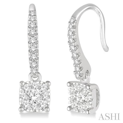 Cushion Shape Lovebright Essential Diamond Earrings