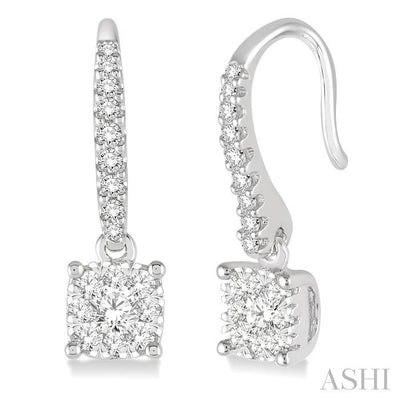 Cushion Shape Lovebright Essential Diamond Earrings