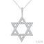 Star of David Diamond Fashion Pendant