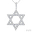 Star of David Diamond Fashion Pendant