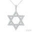 Star of David Diamond Fashion Pendant
