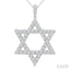 Star of David Diamond Fashion Pendant