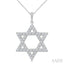 Star of David Diamond Fashion Pendant