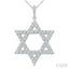 Star of David Diamond Fashion Pendant