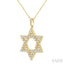 Star of David Diamond Fashion Pendant