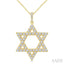 Star of David Diamond Fashion Pendant