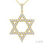 Star of David Diamond Fashion Pendant