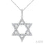 Star of David Diamond Fashion Pendant
