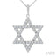 Star of David Diamond Fashion Pendant