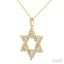 Star of David Diamond Fashion Pendant